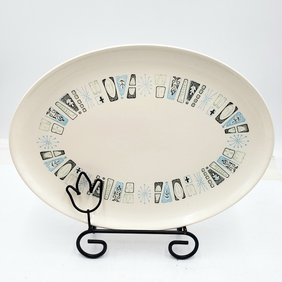 MCM Jamaica Bay Atomic Oval Serving Platter TS&T Colorcraft - Picture 1 of 9